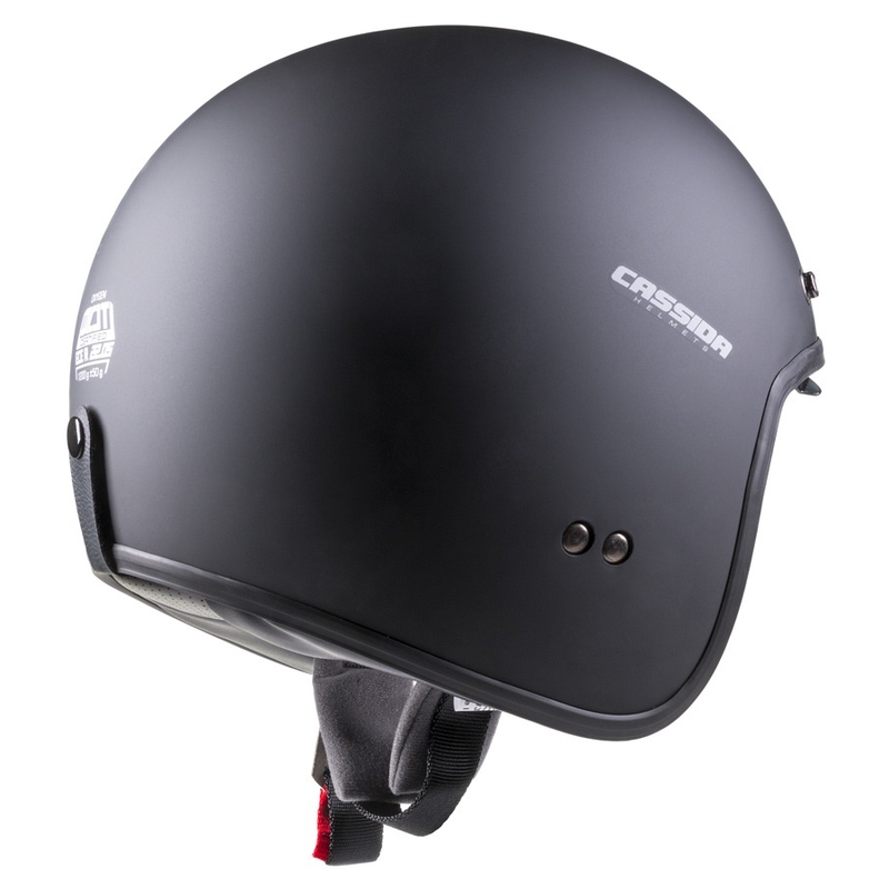 Casque moto ouvert Cassida Oxygen noir mat