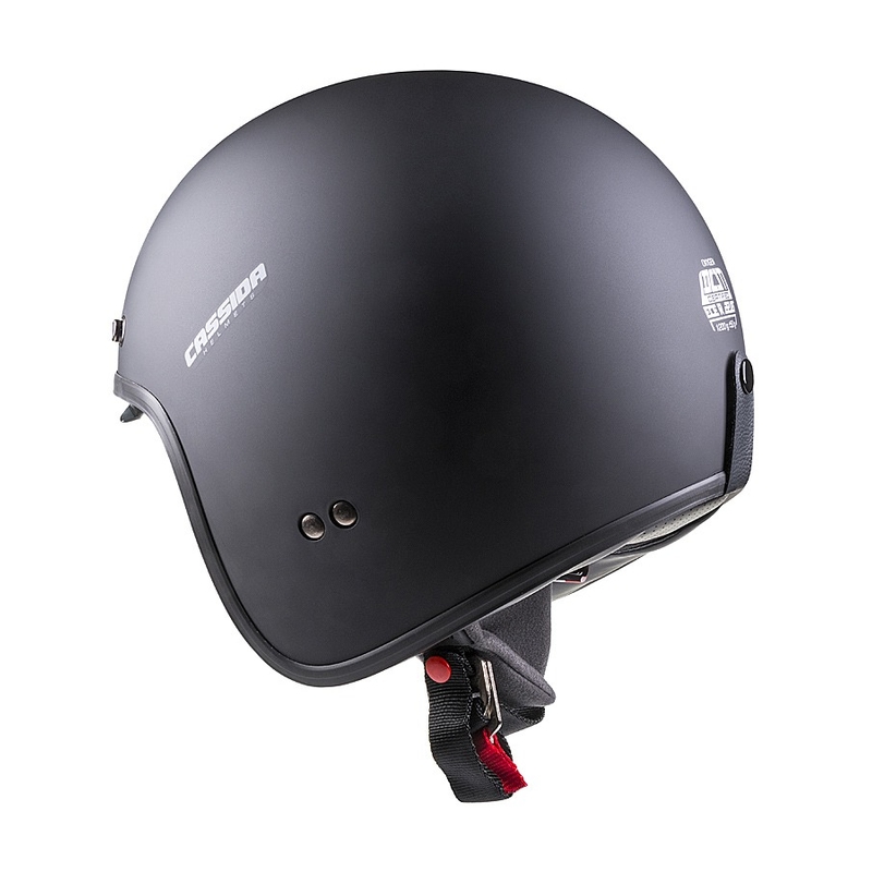 Casque moto ouvert Cassida Oxygen noir mat