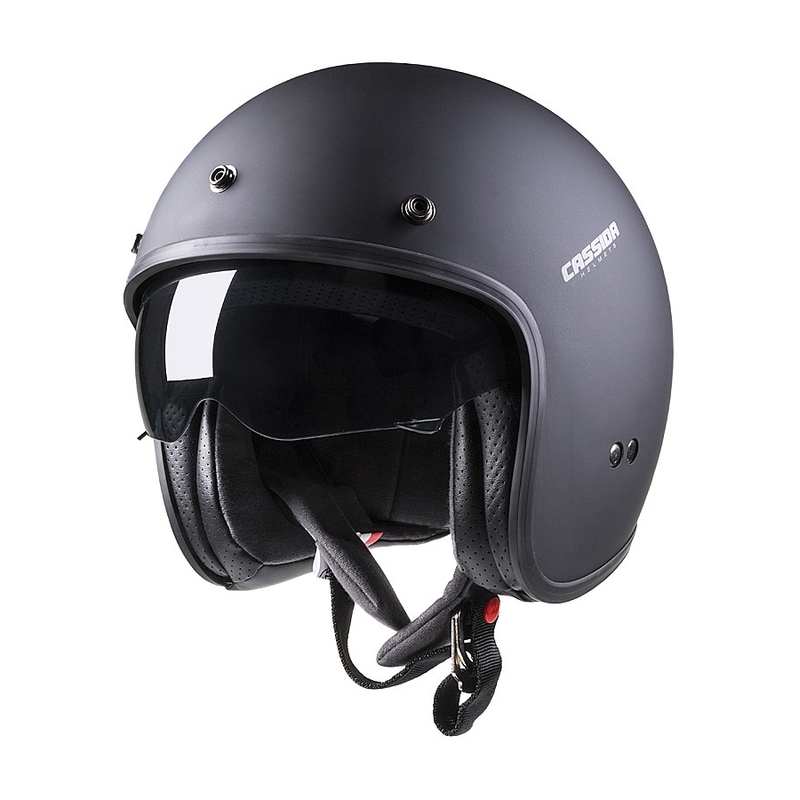 Casque moto ouvert Cassida Oxygen noir mat