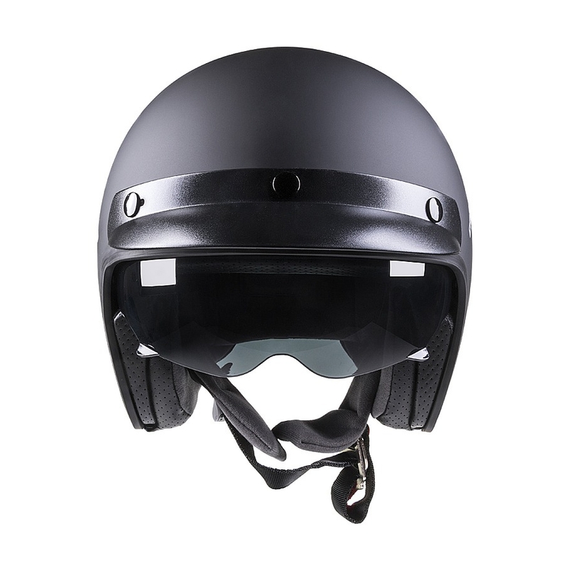 Casque moto ouvert Cassida Oxygen noir mat