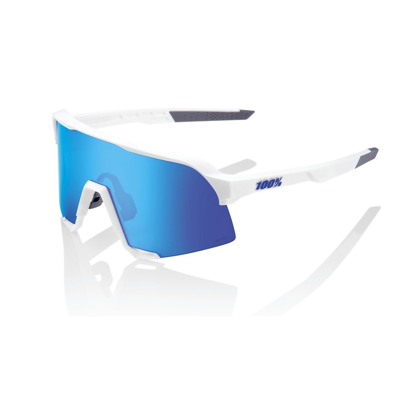Lunettes de soleil 100% S3 Matte White blanc (verre bleu HIPER)