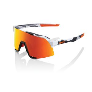 Lunettes de soleil 100% S3 Soft Tact Grey Camo orange-noir-blanc (verre chromé rouge)