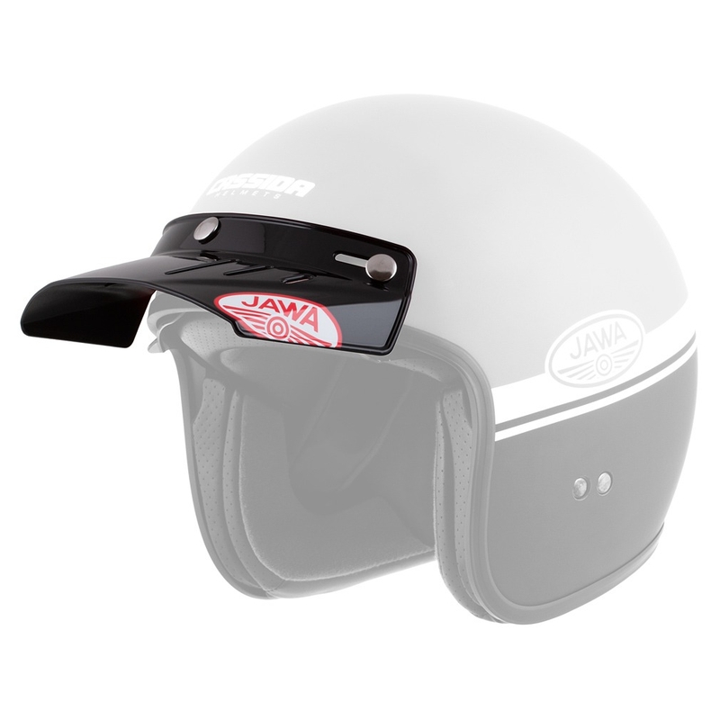Visière plate pour casques Cassida Oxygen Jawa noir