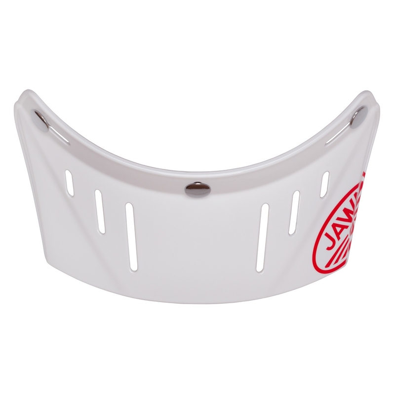 Visière plate pour casque Cassida Oxygen Jawa blanc