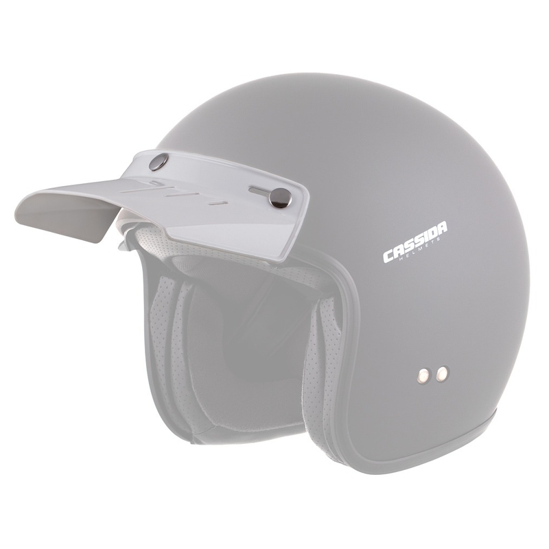 Visière plate pour casque Cassida Oxygen blanc soldes