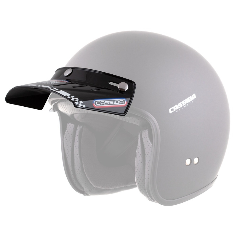 Visière plate pour casque Cassida Oxygen Racing Spirit noir