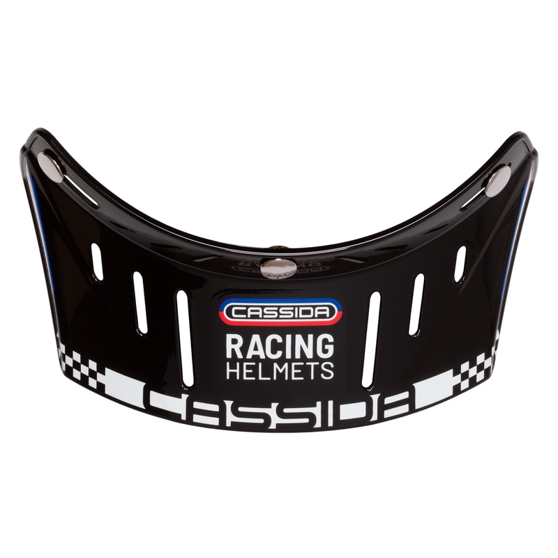 Visière plate pour casque Cassida Oxygen Racing Spirit noir