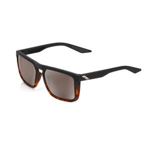 Lunettes de soleil 100% RENSHAW noir-marron (verres argentés)