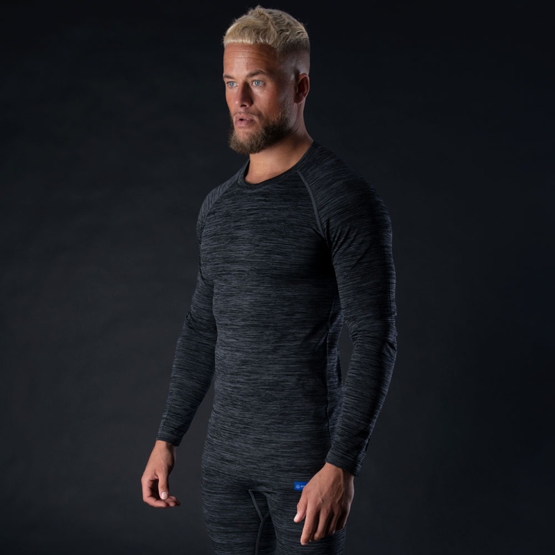 Oxford Advanced Base Layer T-Shirt thermique noir-gris - Manches longues