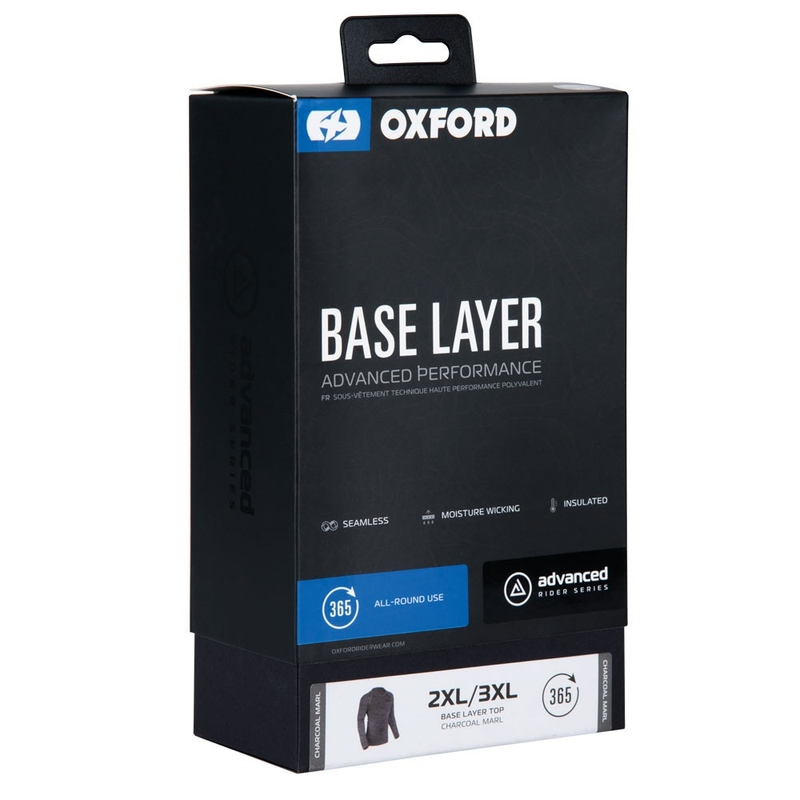Oxford Advanced Base Layer T-Shirt thermique noir-gris - Manches longues