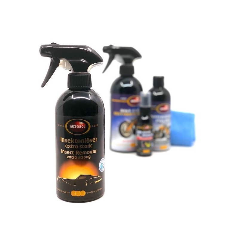 Coffret cadeau Autosol pour le nettoyage des motos de tourisme