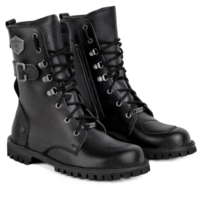 Bottes de moto BROGER OHIO noir soldes