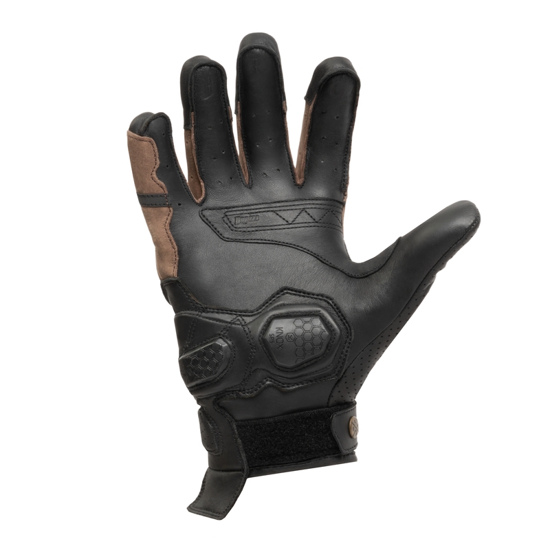Gants moto femme BROGER Ohio vintage marron soldes