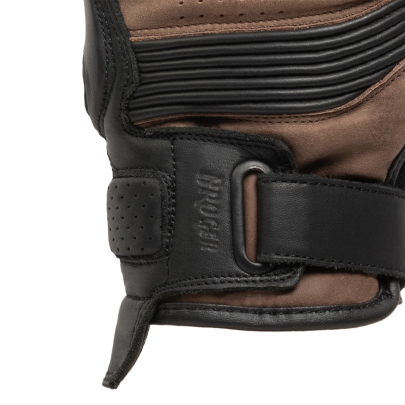 Gants moto femme BROGER Ohio vintage marron soldes
