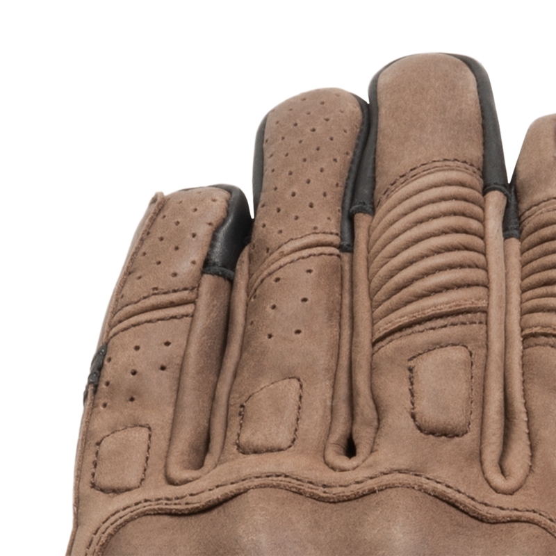 Gants moto femme BROGER Ohio vintage marron soldes