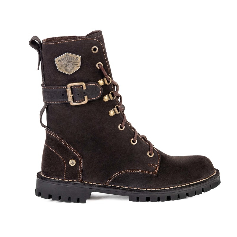 Bottes de moto BROGER OHIO marron soldes