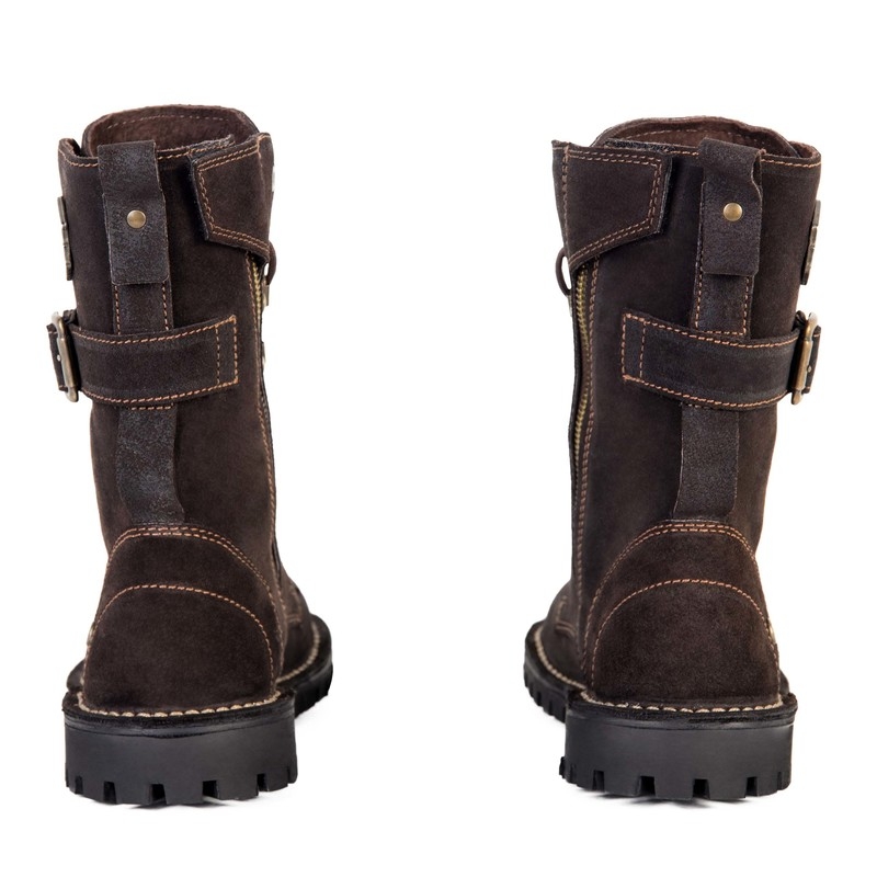 Bottes de moto BROGER OHIO marron soldes