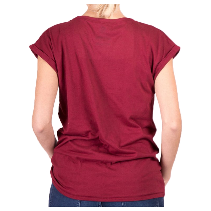 T-shirt Femme Noir Coeur Romantique Amoureux Ext rouge
