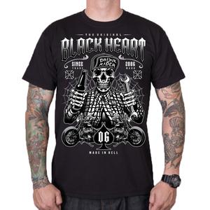 Chemise Black Heart Drunk Rider pour hommes, noir