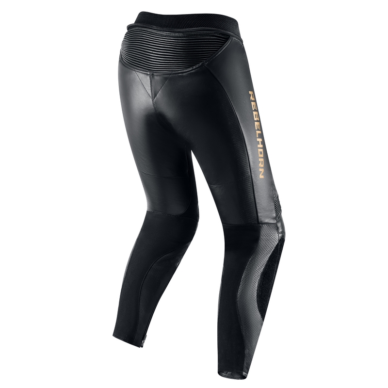 Pantalon de moto Rebelhorn Rebel Gold and Black pour femme