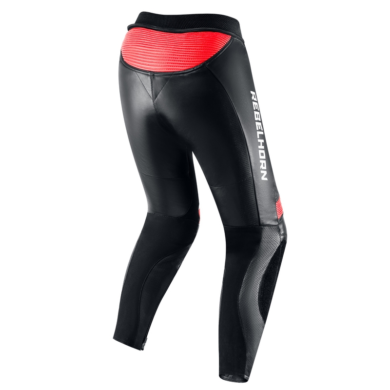 Pantalon de moto Rebelhorn Rebel White-Red-Black pour femme