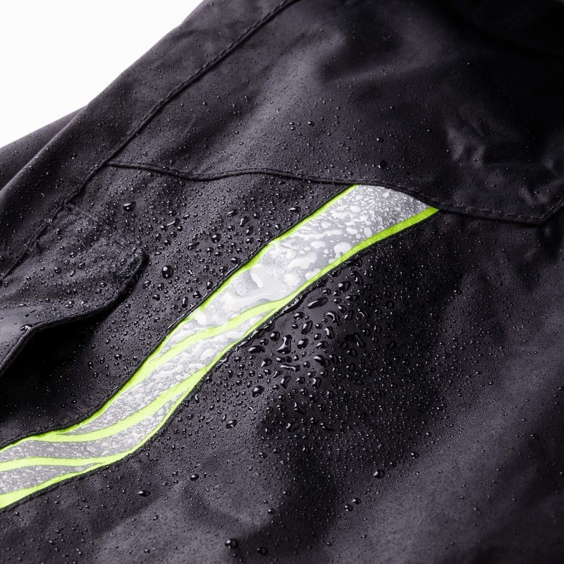 Moto kalhoty do deště Rebelhorn Patrol černo-fluo žluté