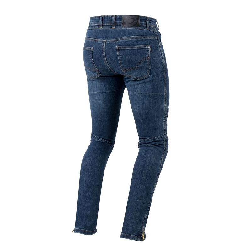 Jeans moto Ozone Hornet II bleu délavé soldes