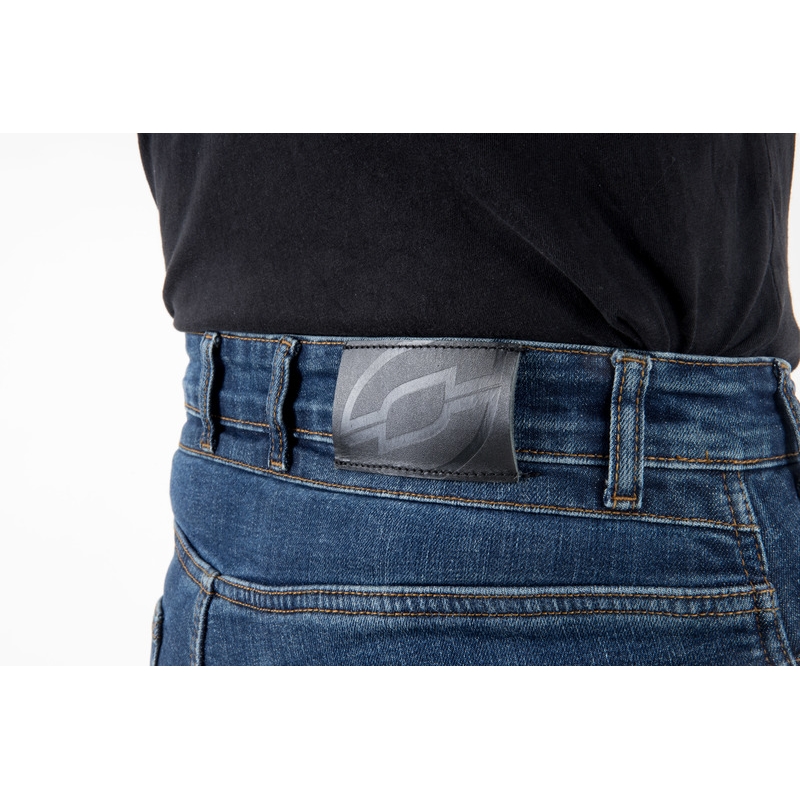 Jeans moto Ozone Hornet II bleu délavé soldes