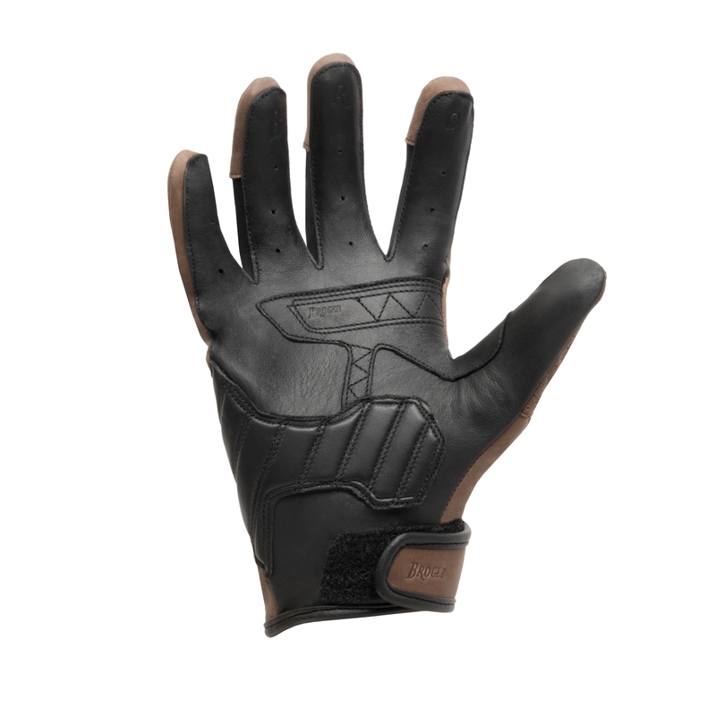 Gants de moto pour femmes BROGER California Vintage Brown soldes