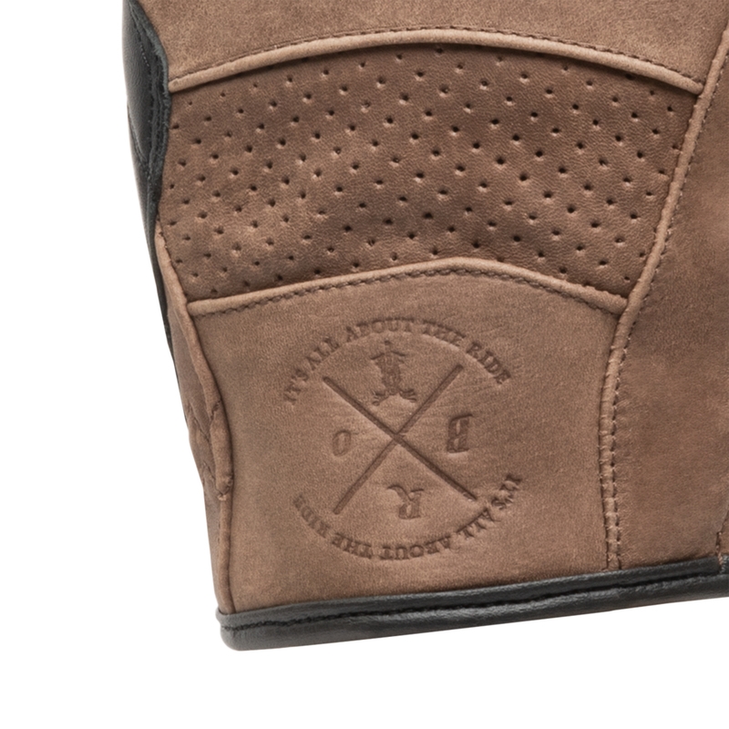 Gants de moto pour femmes BROGER California Vintage Brown soldes