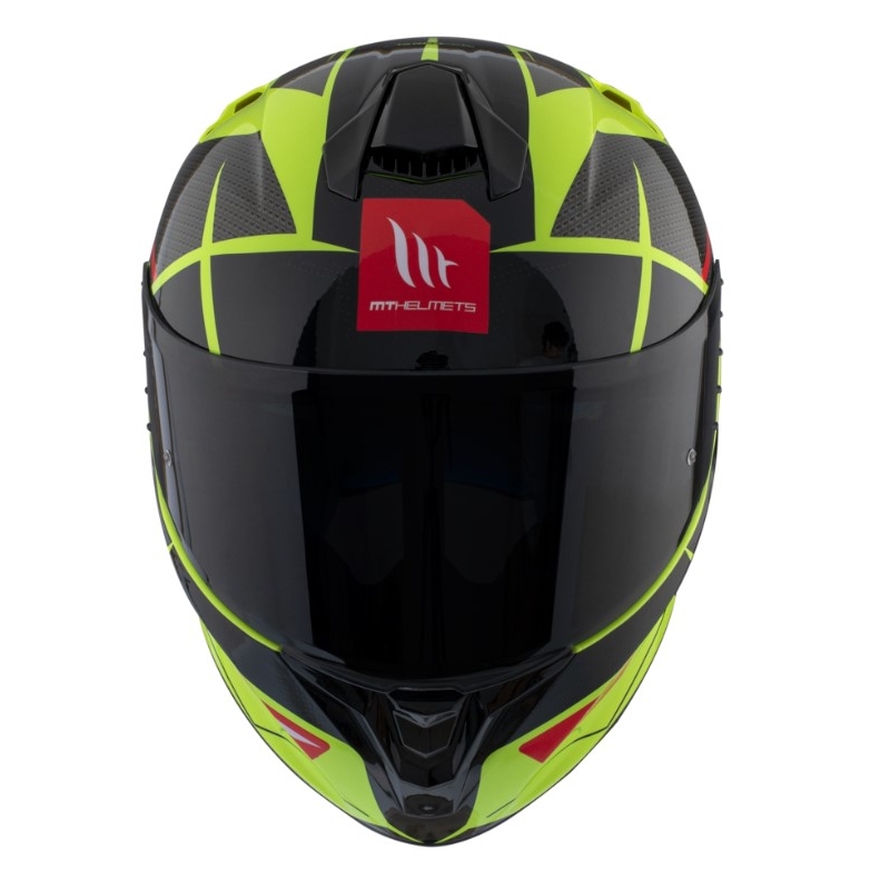 Casque moto intégral MT FF106 Pro Targo Pro Podium D1 jaune fluo-rouge-noir soldes