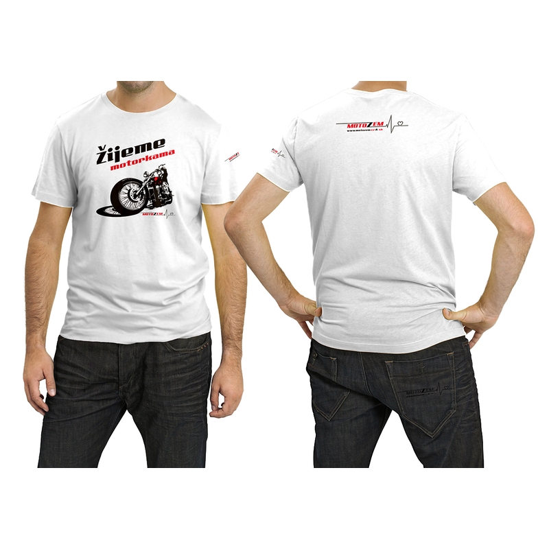 T-shirt MotoZem nous vivons au rythme des motos chopper soldes