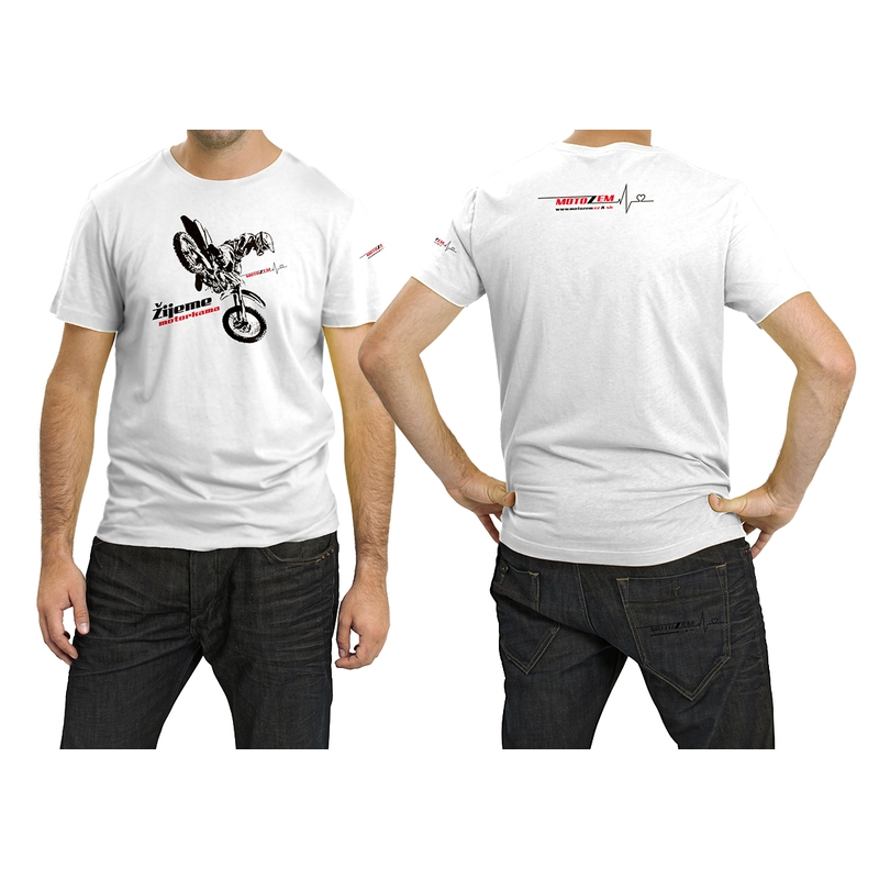 T-shirt MotoZem nous vivons par les motos cross soldes