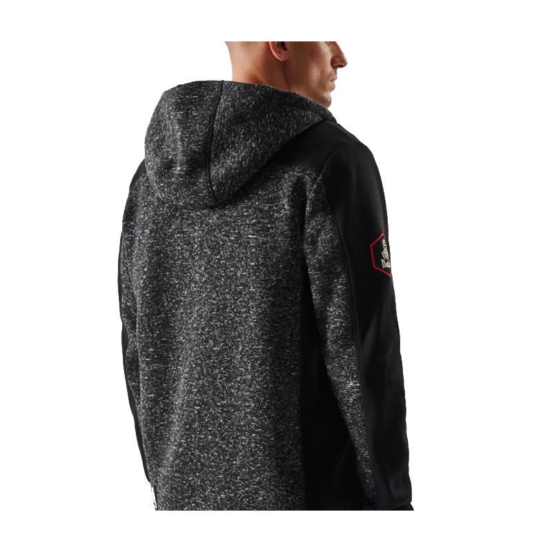 Sweat à capuche DAKAR Cross 4 noir-gris pour homme