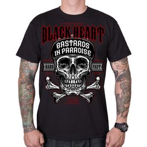 T-shirt hommes Black Heart Bastard In Paradise noir