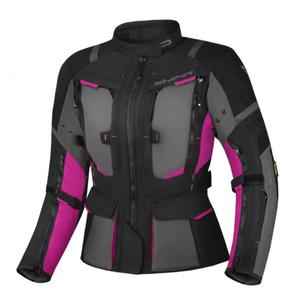 Veste moto femme Shima Hero 2.0 Noir-Gris-Rose