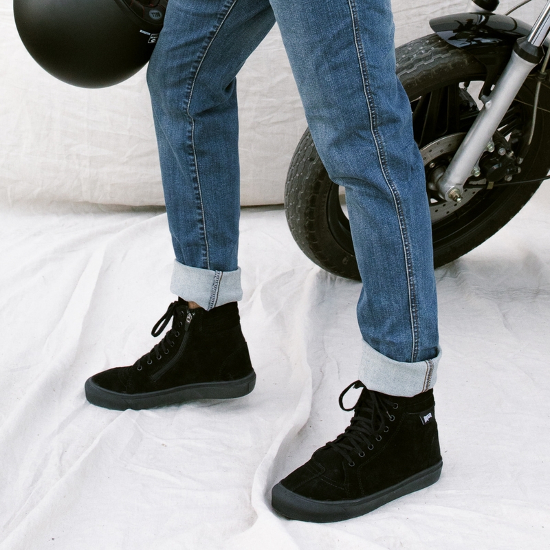 Bottes de moto BROGER California noir-noir soldes