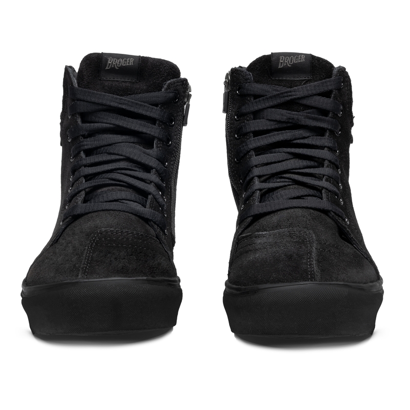Bottes de moto BROGER California noir-noir soldes