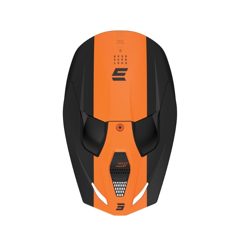 Casque Motocross Shot Race Camo Noir-Gris-Orange soldes