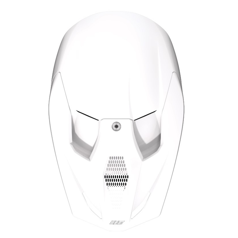Casque Motocross Shot Race Solid White soldes