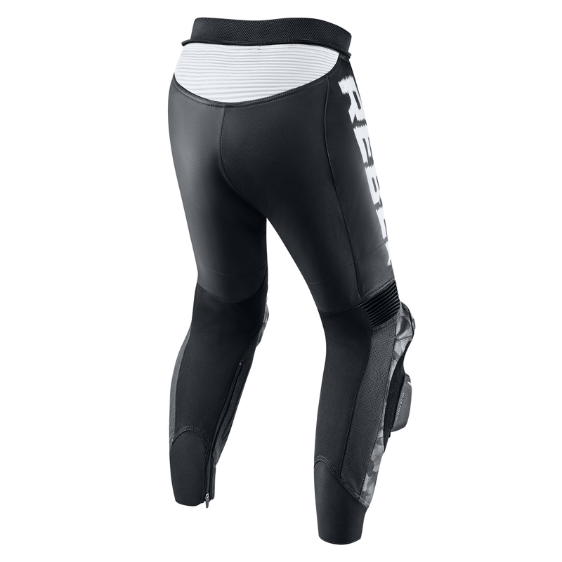 Pantalon de moto Rebelhorn Rebel noir et blanc soldes