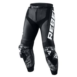 Pantalon de moto Rebelhorn Rebel noir et blanc soldes