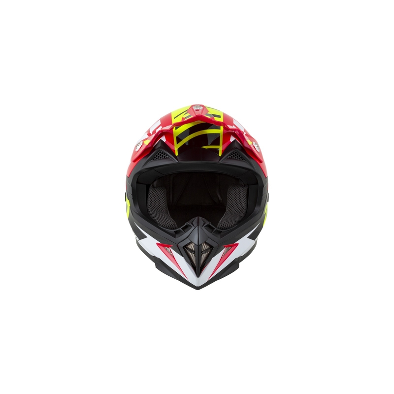 Motokrosová přilba ZED X1.9 červeno-fluo žluto-černo-bílá