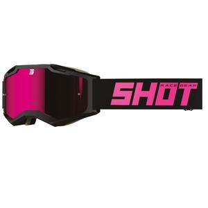 Lunettes de motocross Shot Iris 2.0 Solid noir et rose