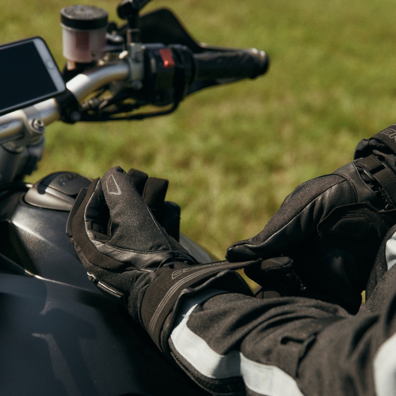 Gants moto Ozone Touring WP noir