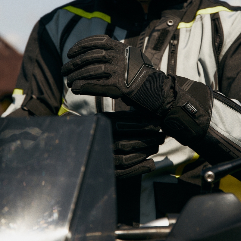 Gants moto Ozone Touring WP noir