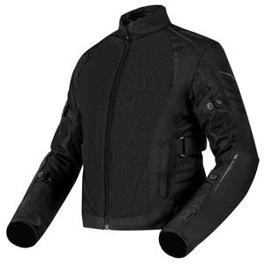 Veste moto Ozone Flow noire pour femme soldes