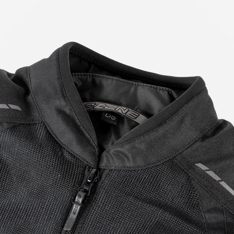 Veste moto Ozone Flow noire pour femme soldes