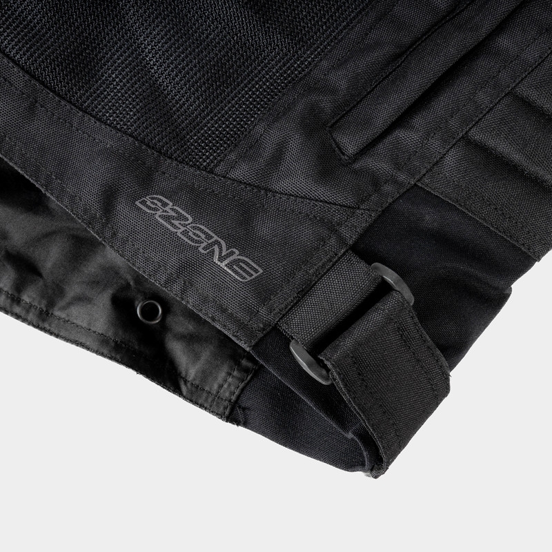Veste moto Ozone Flow noire pour femme soldes