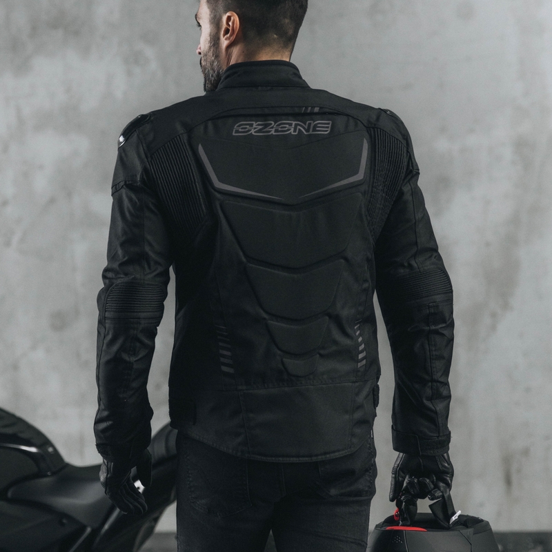 Veste moto Ozone Pulse noir-gris